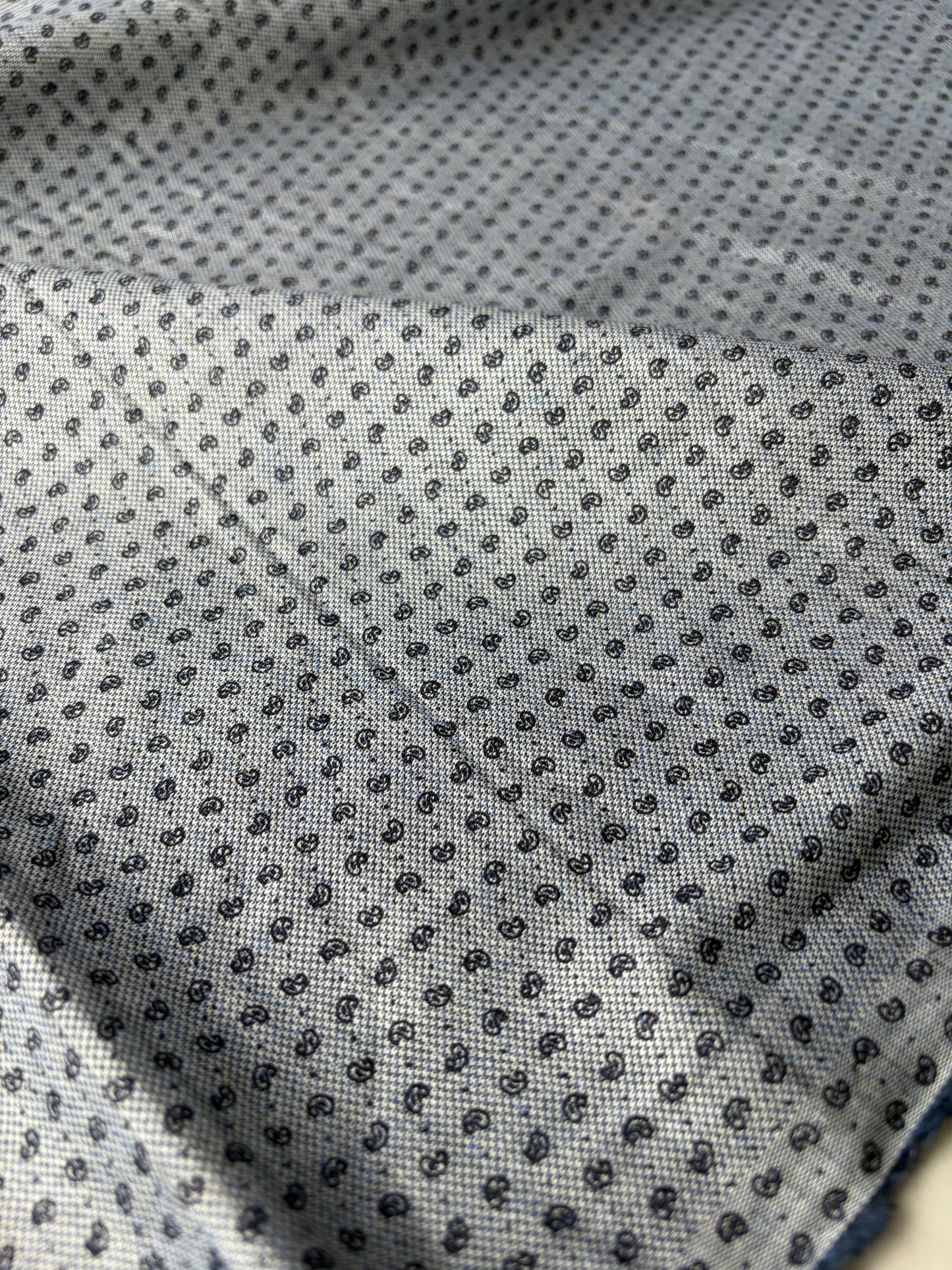 FLORIAN 007 cotton piqué indigo small design
