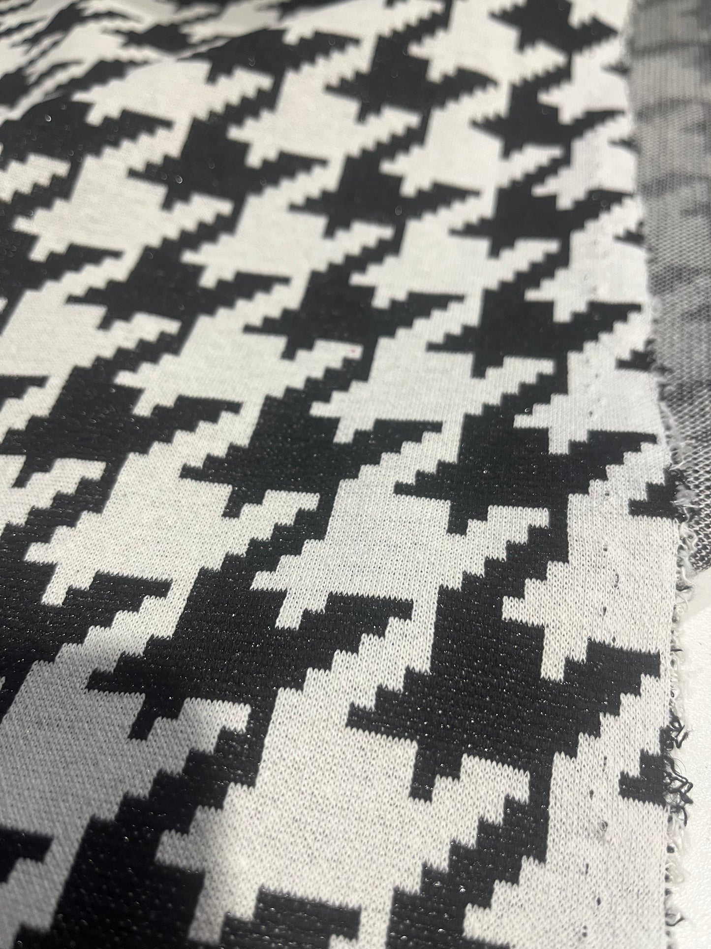 BRIAN 031 heavy cotton jersey jacquard dogtooth