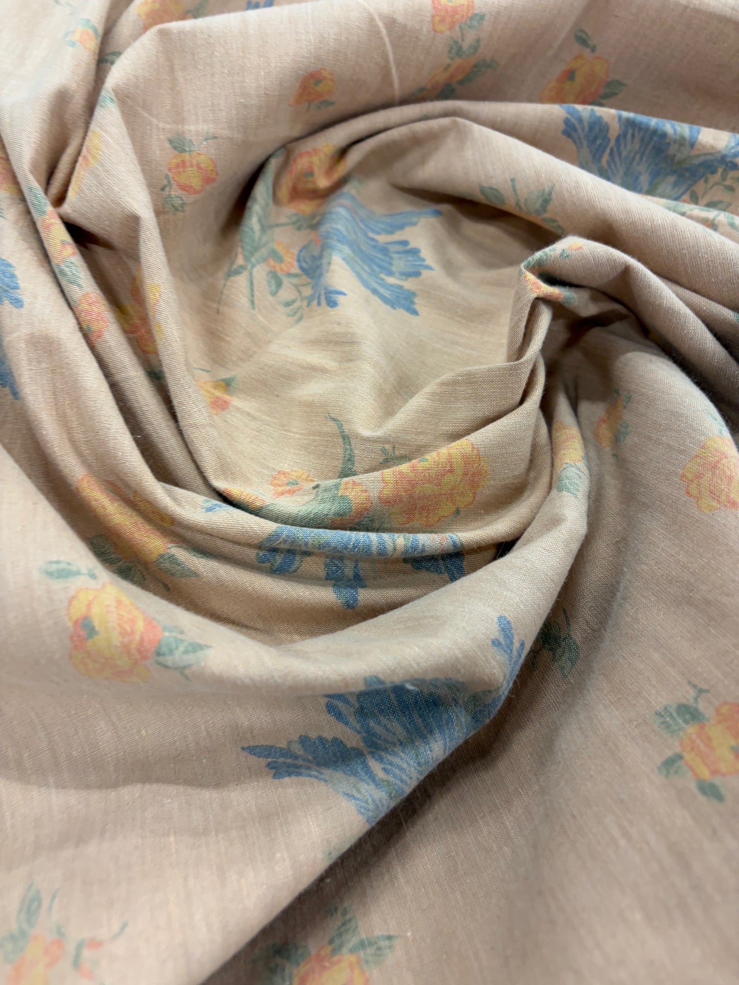 HAGRID 032soft salmon printed  cotton bachette