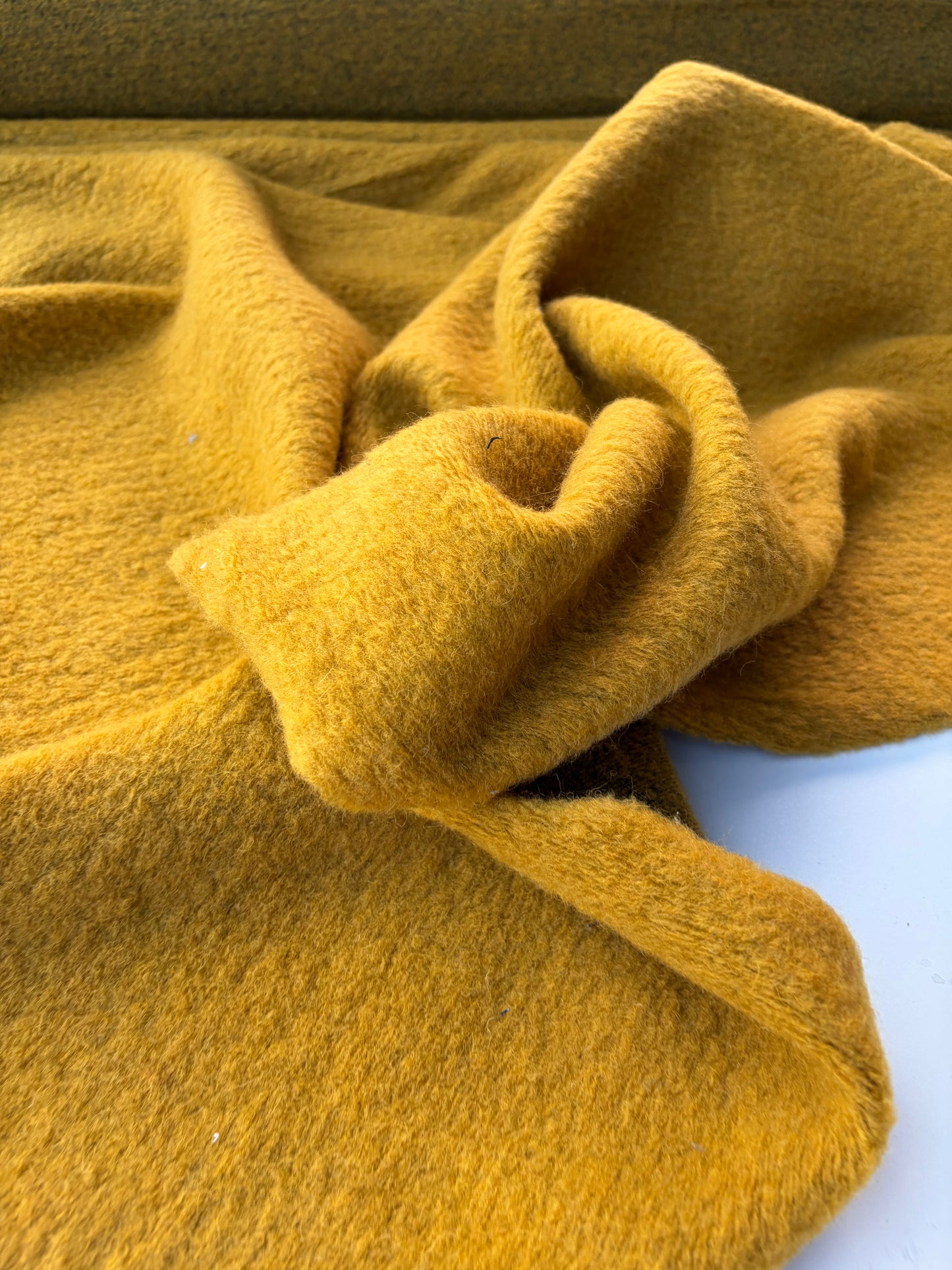 MOE 050 mustard heavy boiled wool