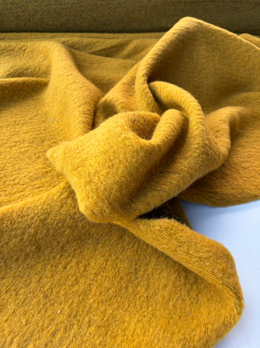 MOE 050 mustard heavy boiled wool