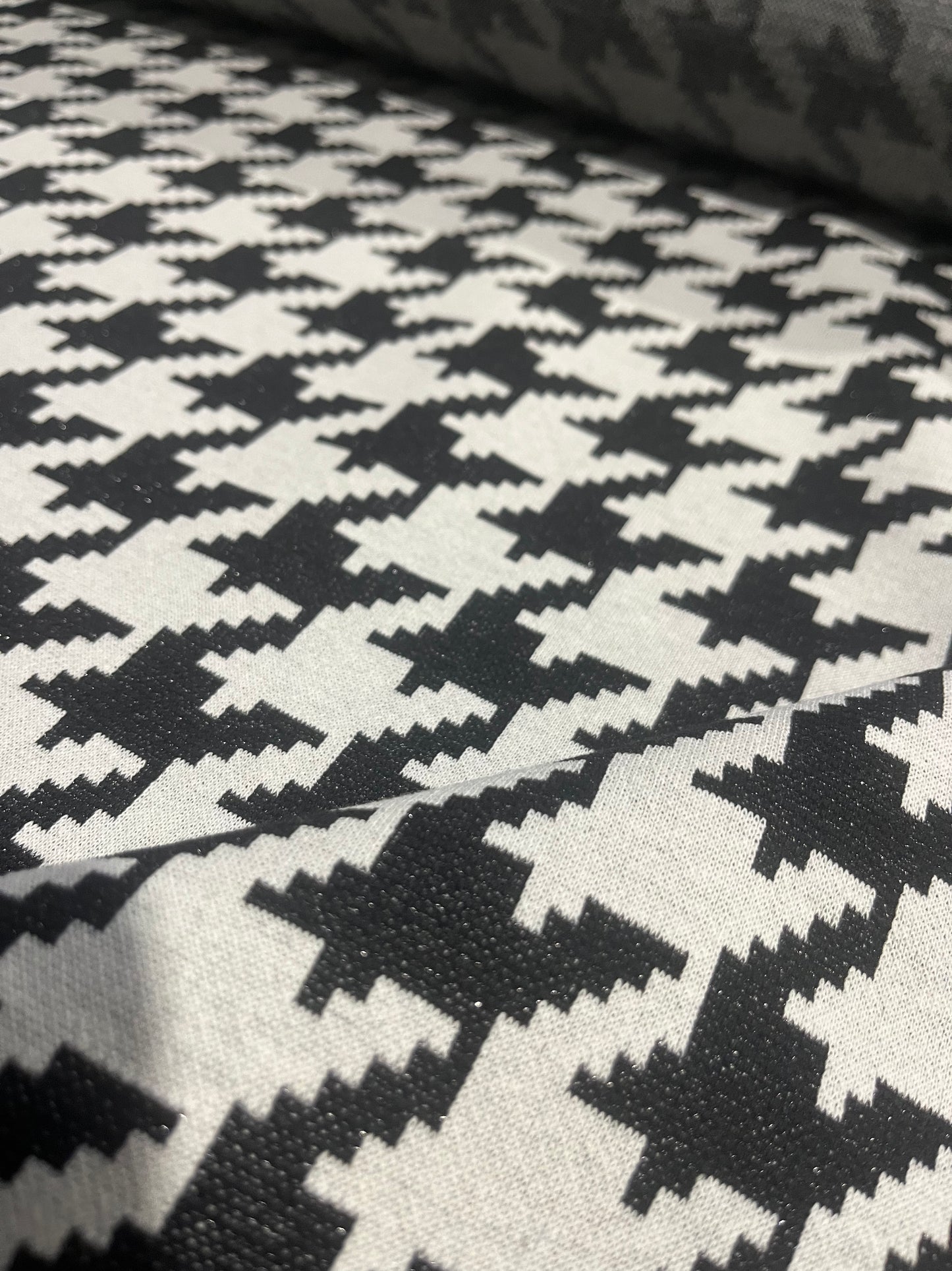 BRIAN 031 heavy cotton jersey jacquard dogtooth