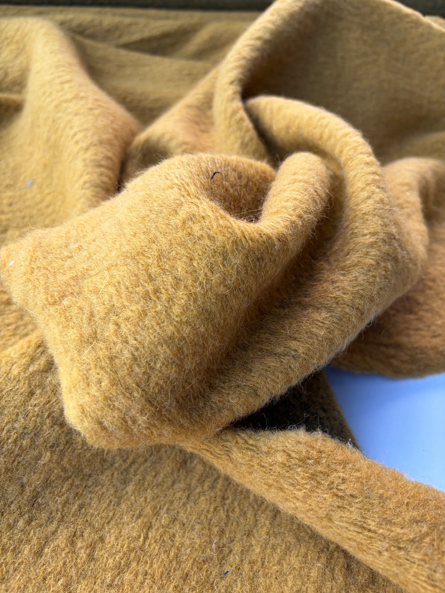 MOE 050 mustard heavy boiled wool