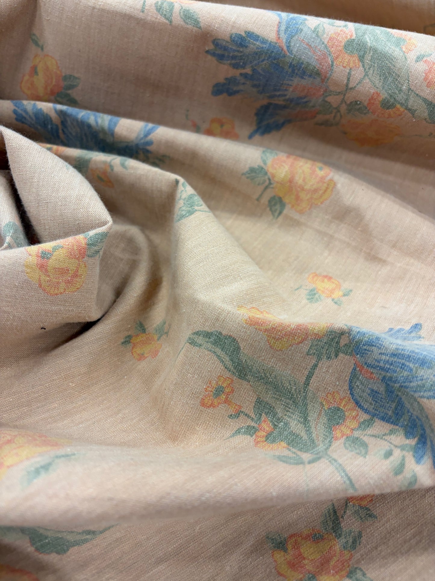 HAGRID 032soft salmon printed  cotton bachette
