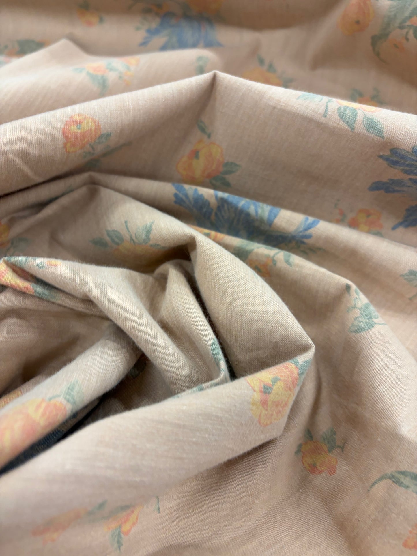HAGRID 032soft salmon printed  cotton bachette