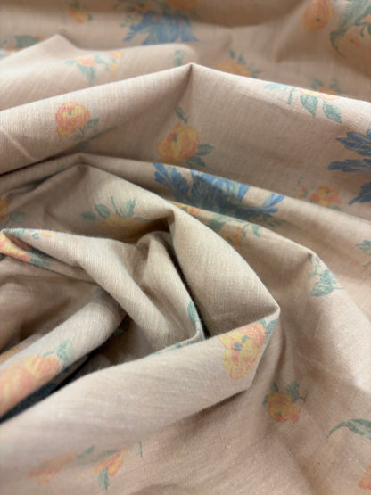 HAGRID 032soft salmon printed  cotton bachette