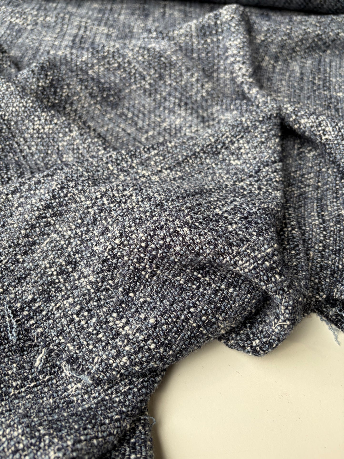 FLORIAN 009 cotton tweed blue mélange