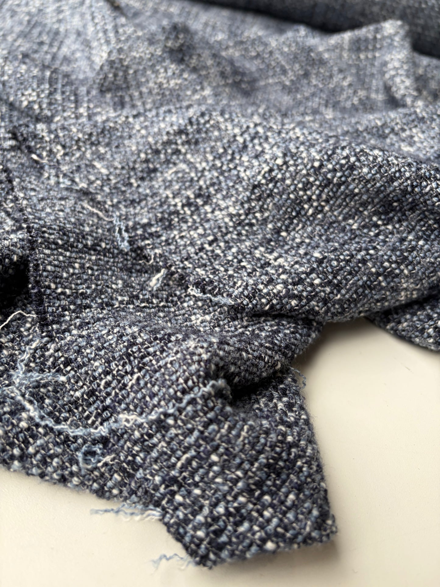FLORIAN 009 cotton tweed blue mélange