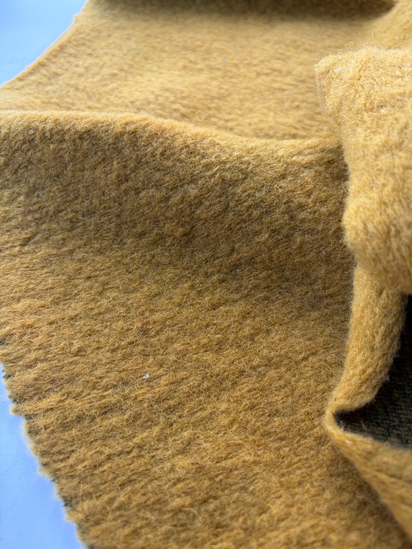 MOE 050 mustard heavy boiled wool