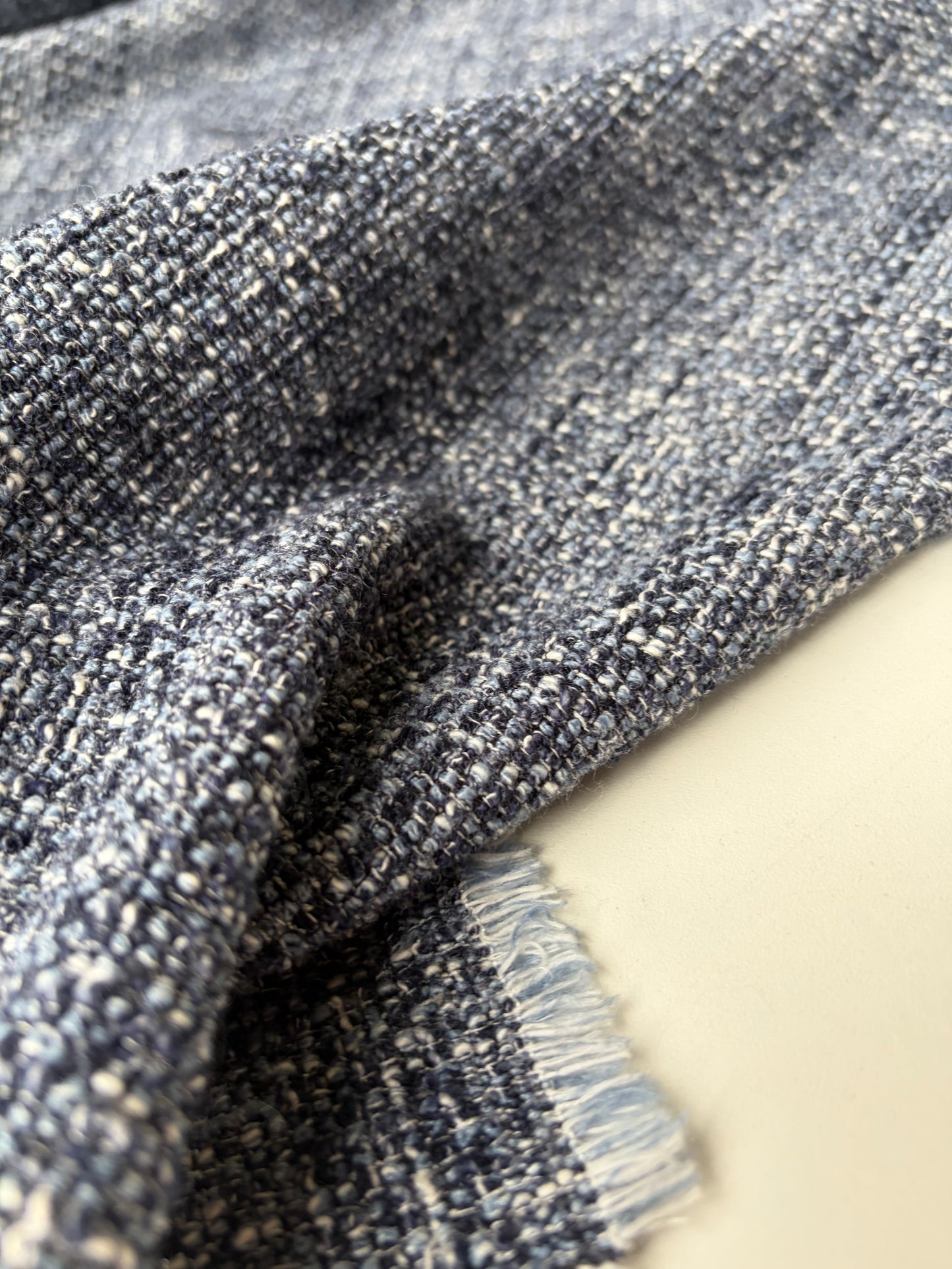FLORIAN 009 cotton tweed blue mélange
