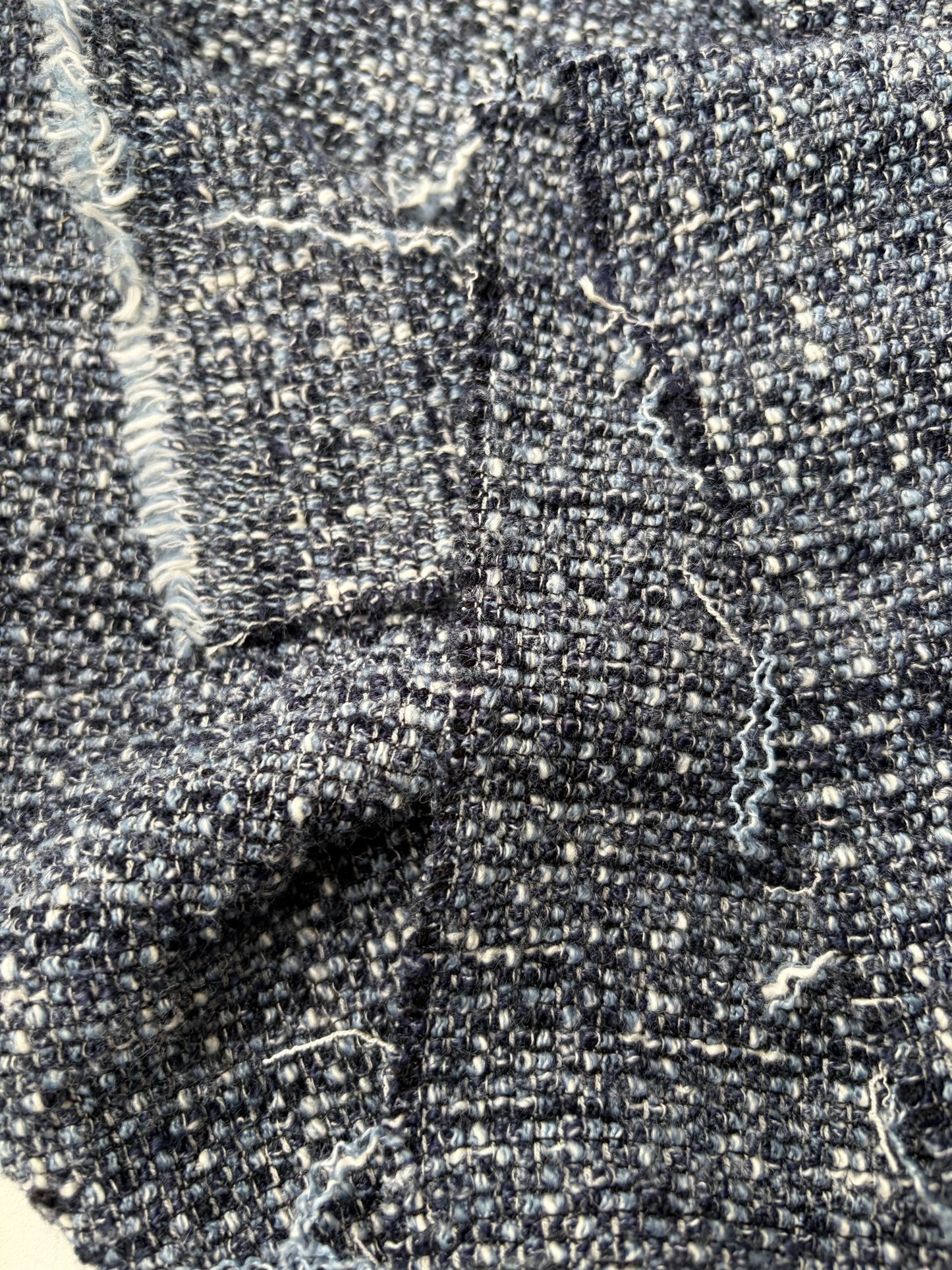 FLORIAN 009 cotton tweed blue mélange