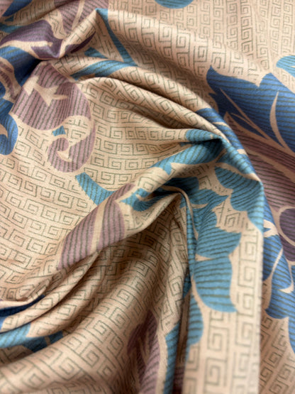 HAGRID 033 soft salmon printed  cotton bachette