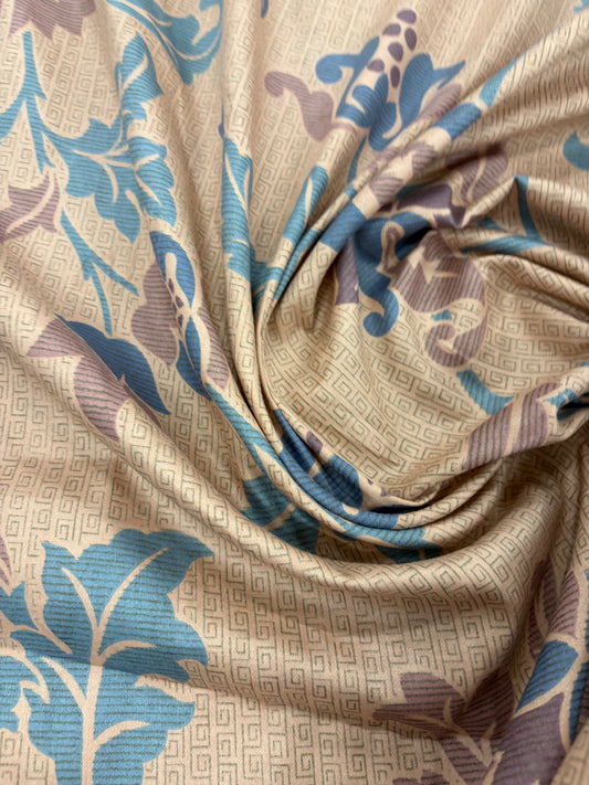 HAGRID 033 soft salmon printed  cotton bachette