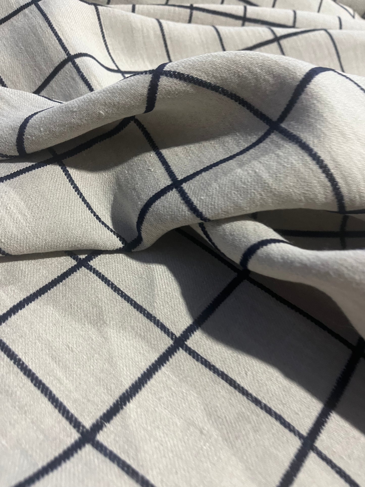 BRIAN 033 heavy linen window check