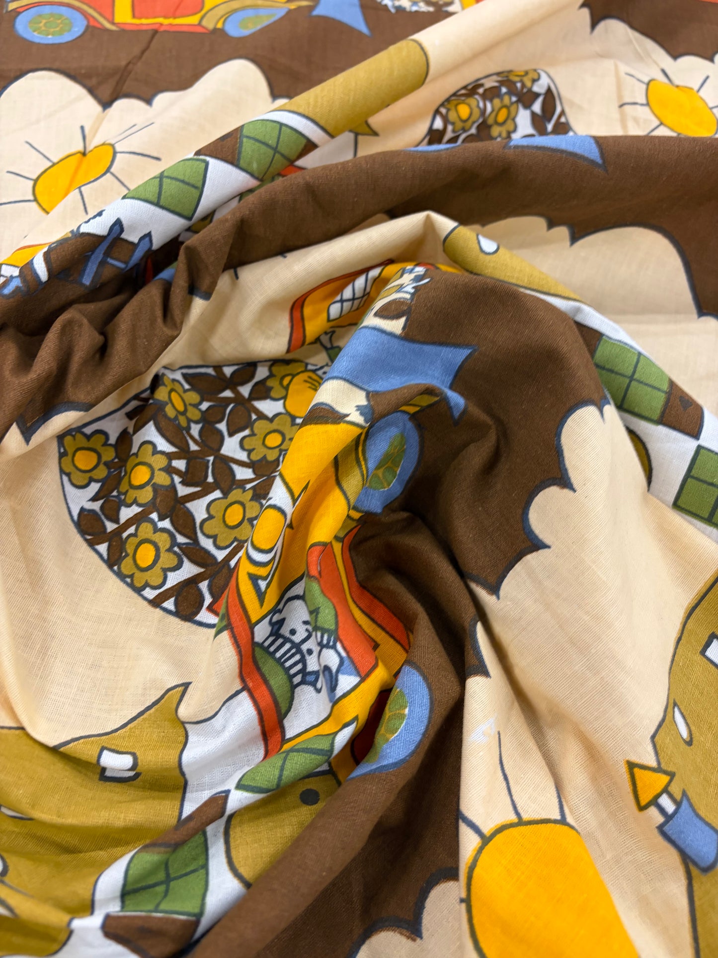 HAGRID 034 naive printed  cotton bachette