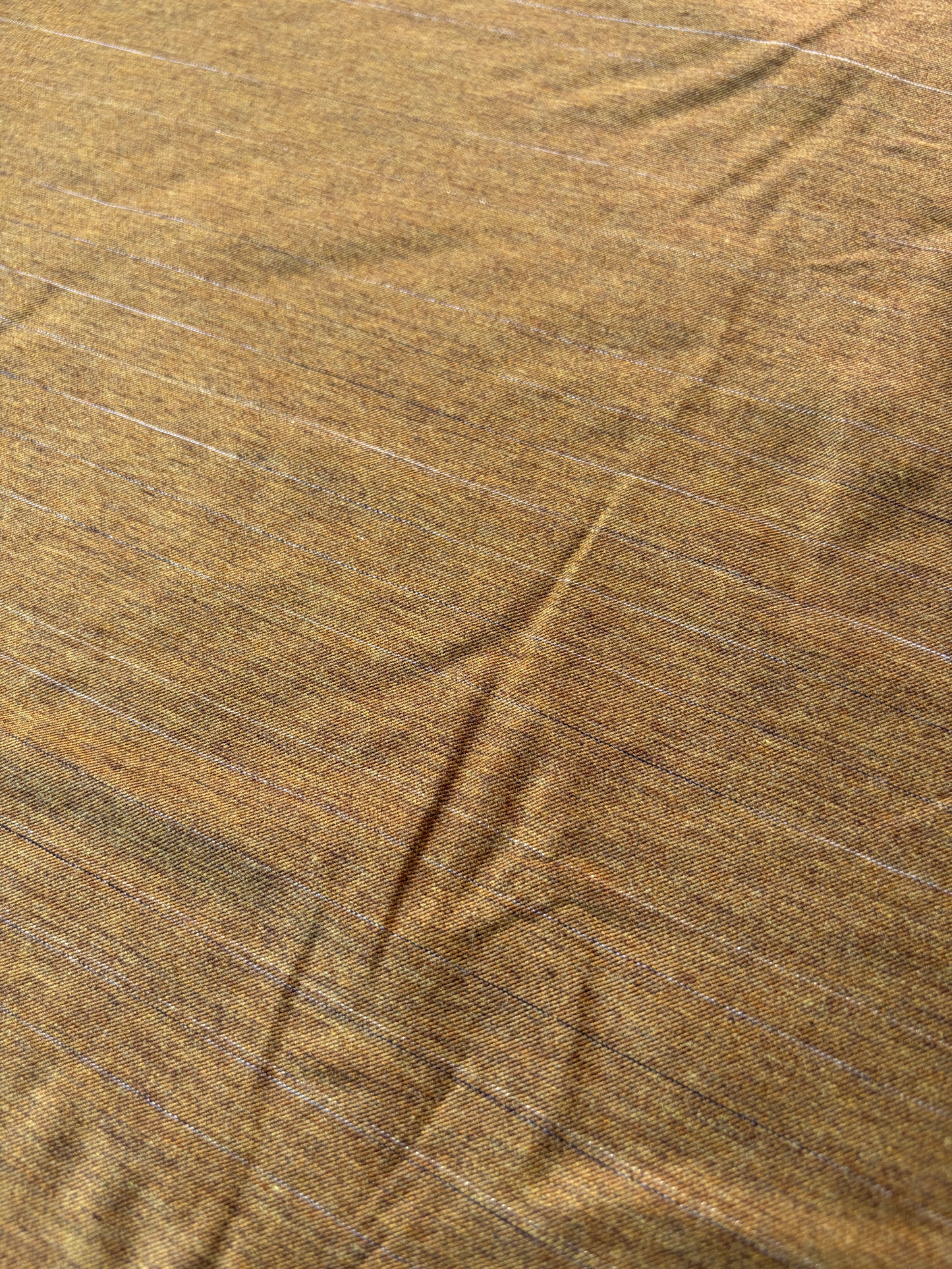 MOE 051 lurex striped mustard suiting fabric