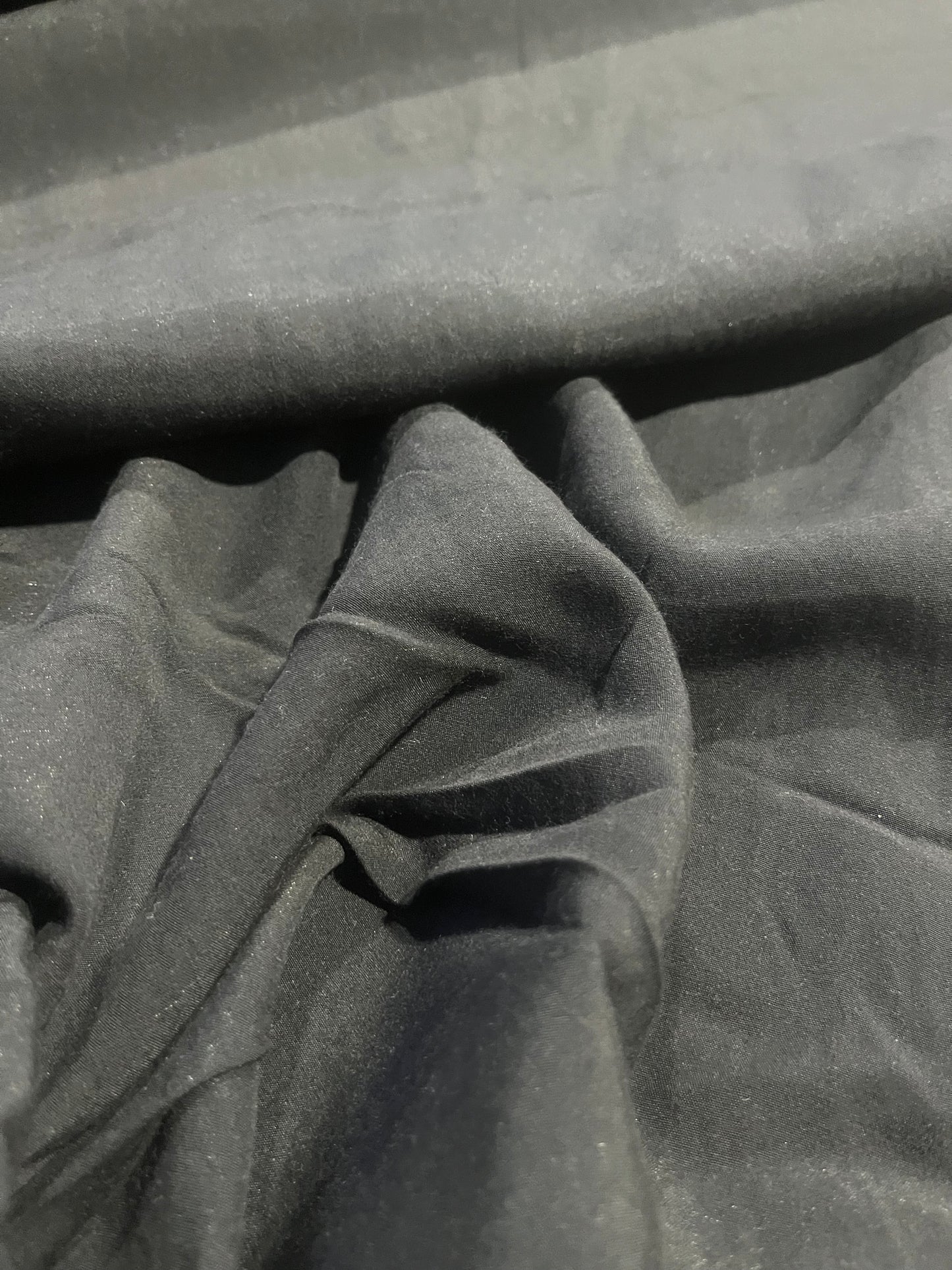 BRIAN 034 heavy viscose lurex sandwashed black