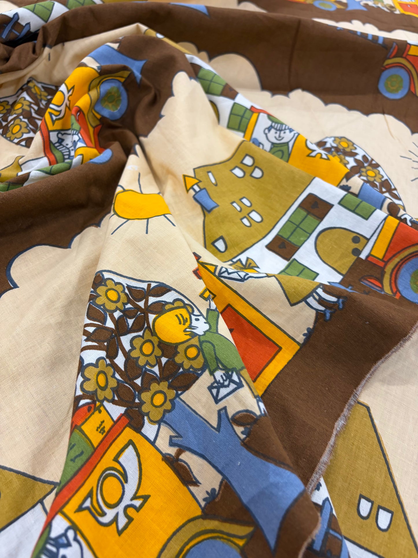 HAGRID 034 naive printed  cotton bachette