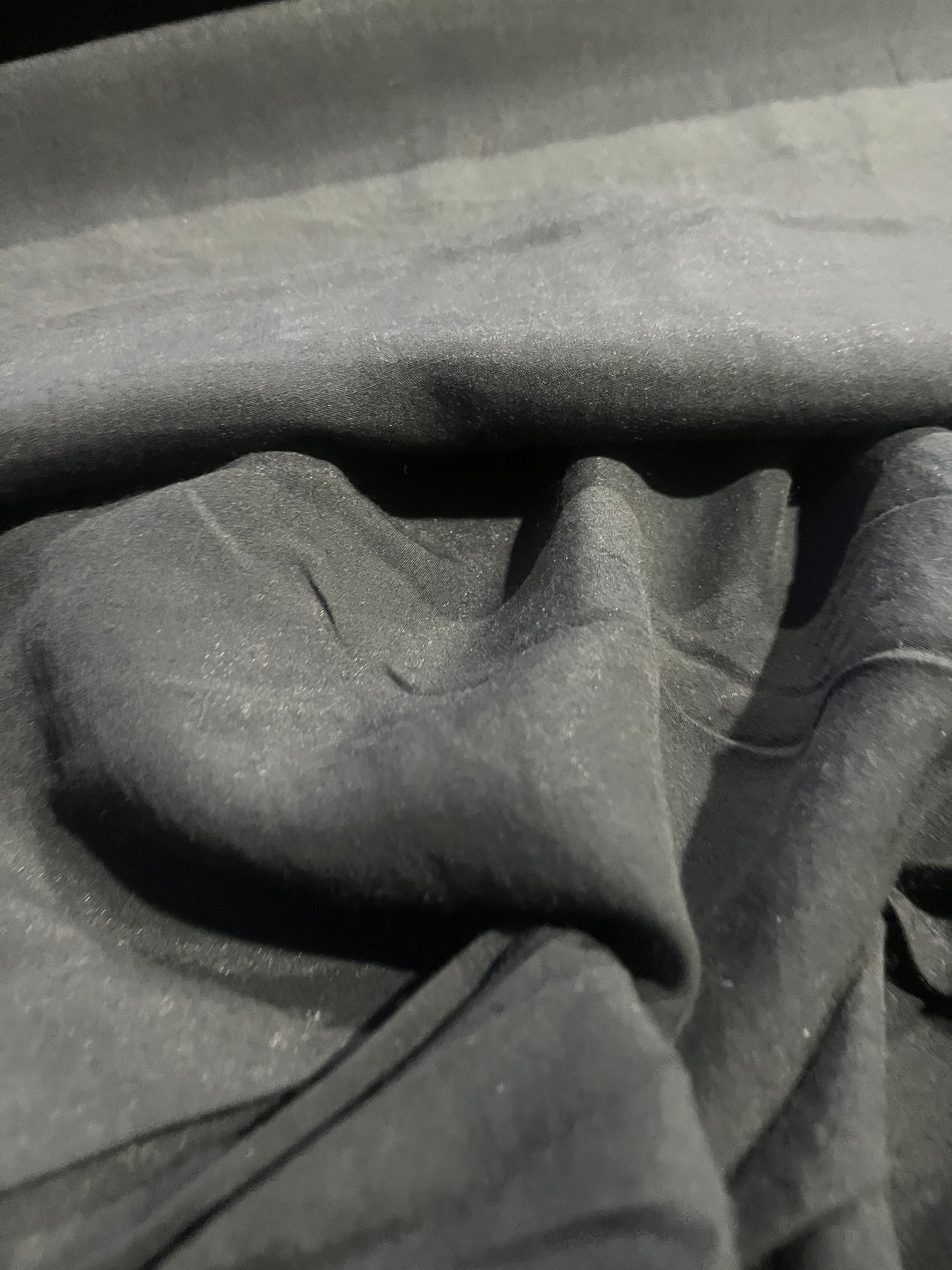 BRIAN 034 heavy viscose lurex sandwashed black