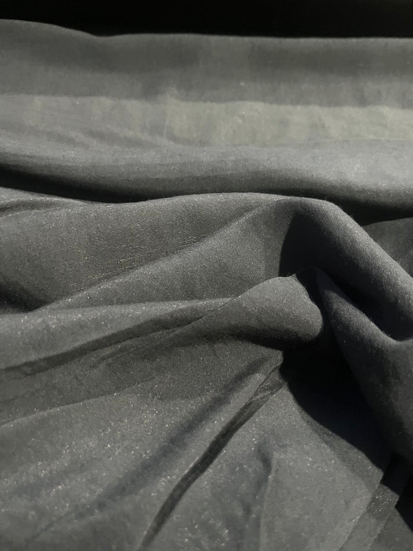 BRIAN 034 heavy viscose lurex sandwashed black