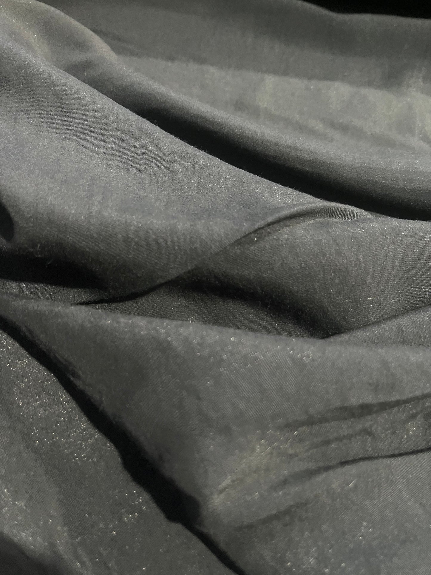 BRIAN 034 heavy viscose lurex sandwashed black