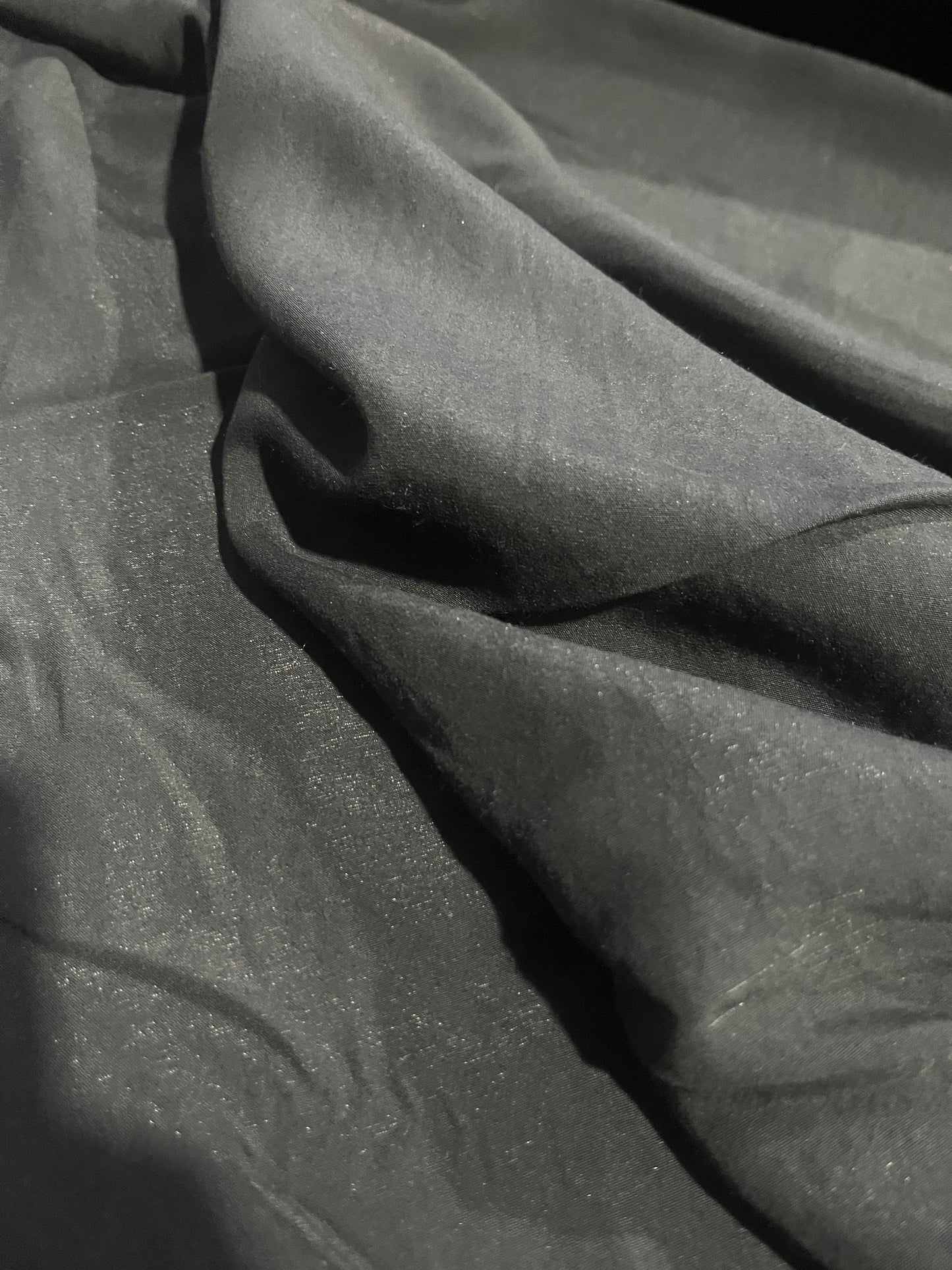 BRIAN 034 heavy viscose lurex sandwashed black