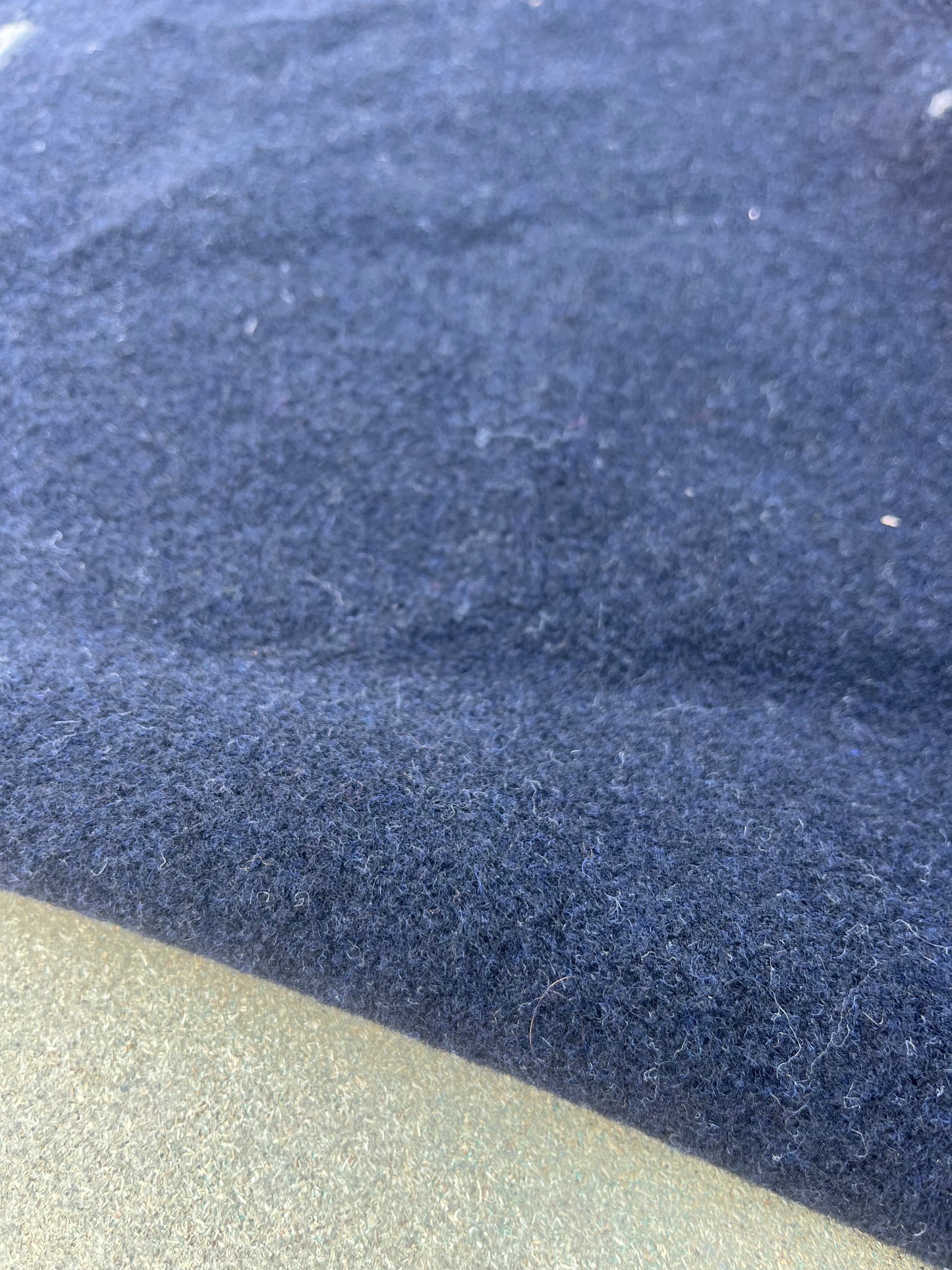 WOOLY 019 heavy boiled wool dark navy