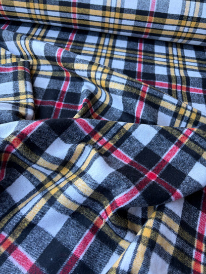 PC TODD 001 red/black/ ecru checkered heavy boiled wool