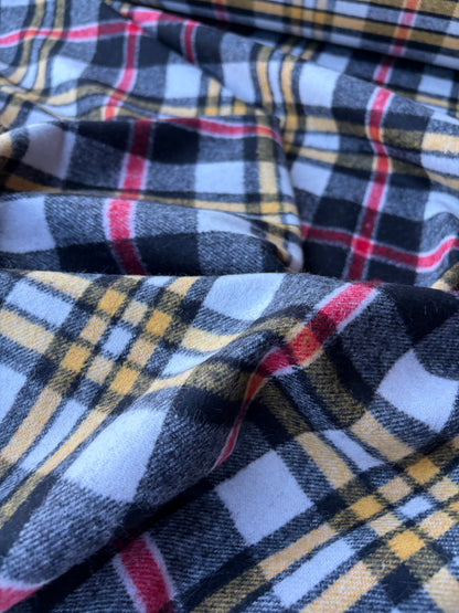 PC TODD 001 red/black/ ecru checkered heavy boiled wool