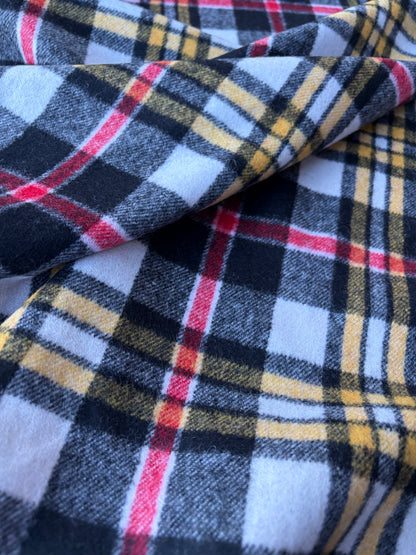 PC TODD 001 red/black/ ecru checkered heavy boiled wool