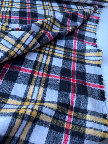PC TODD 001 red/black/ ecru checkered heavy boiled wool
