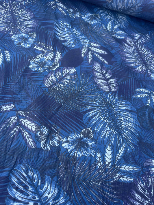 CASIMIR 017 viscose silk "blue jungle"