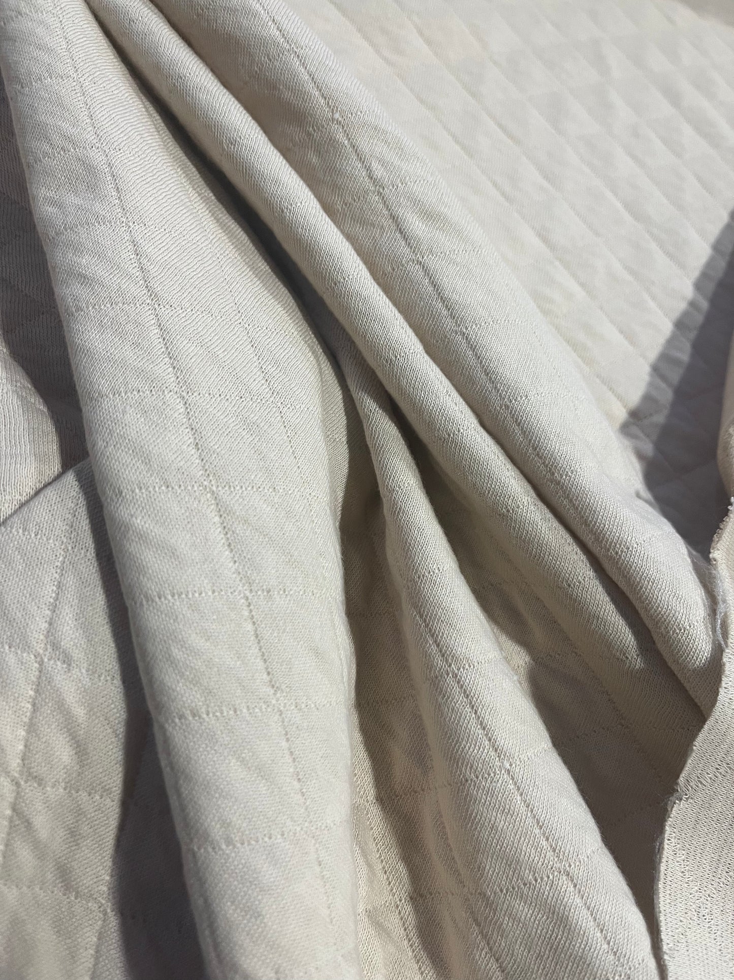 BRIAN 037 quilted cotton jersey sand