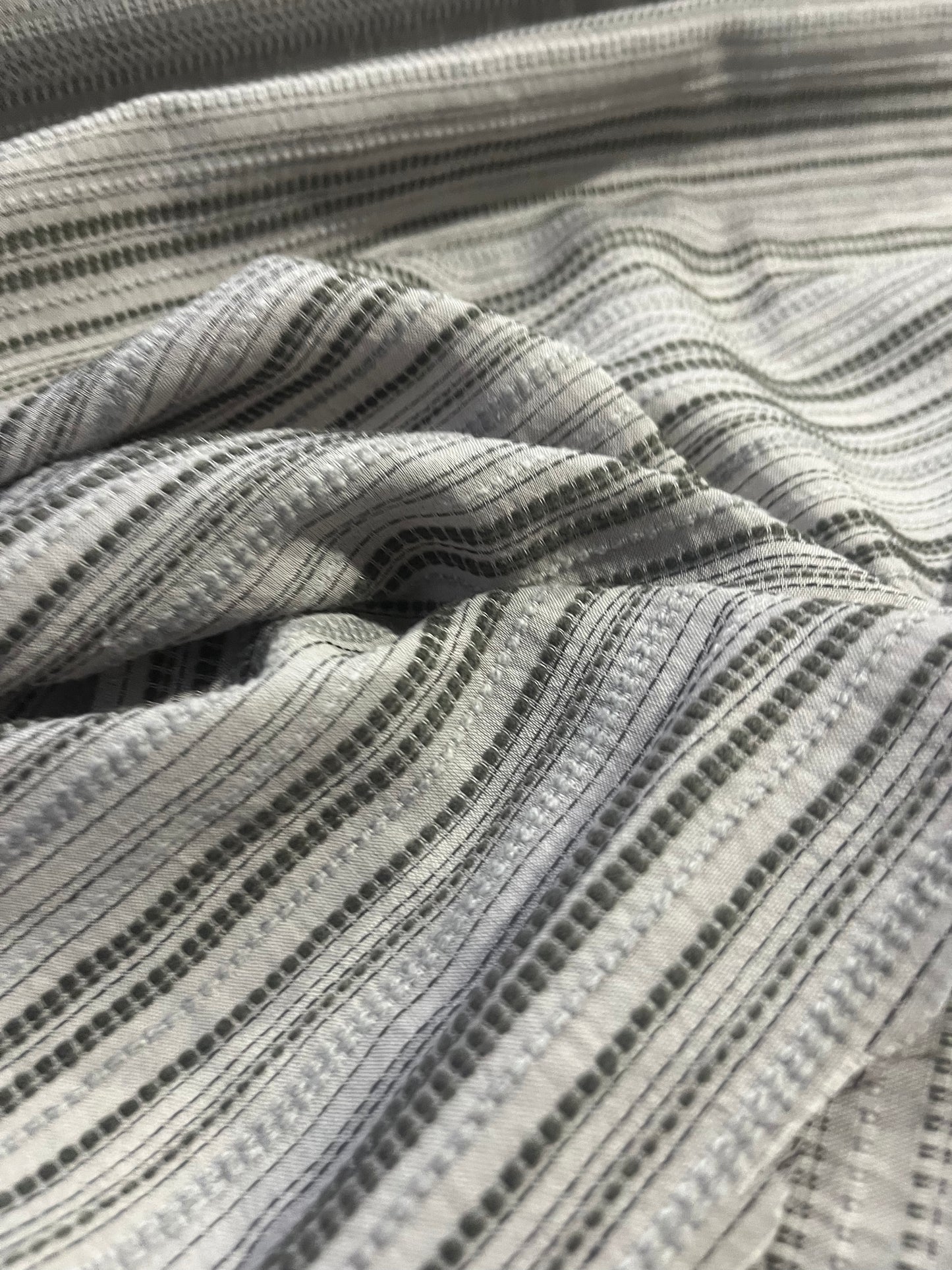 BRIAN 038 Gauze jacquard fishbone grey/anthracite