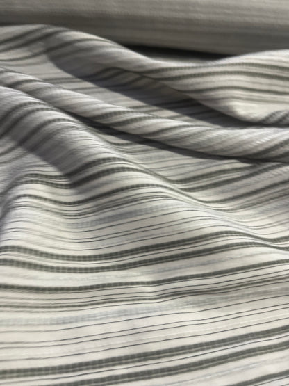 BRIAN 038 Gauze jacquard fishbone grey/anthracite