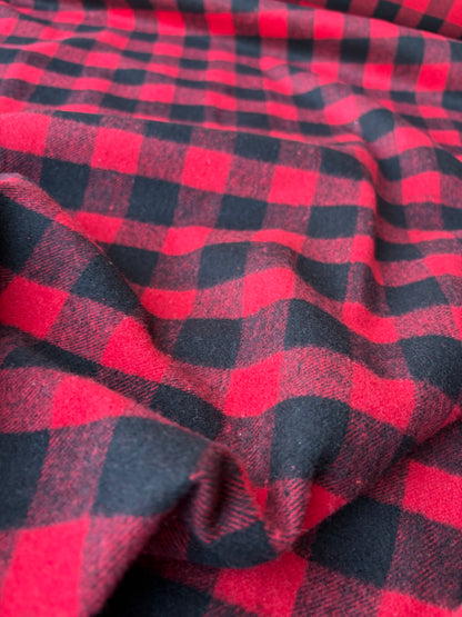 PC TODD 003 red/black checkered heavy cotton flannel