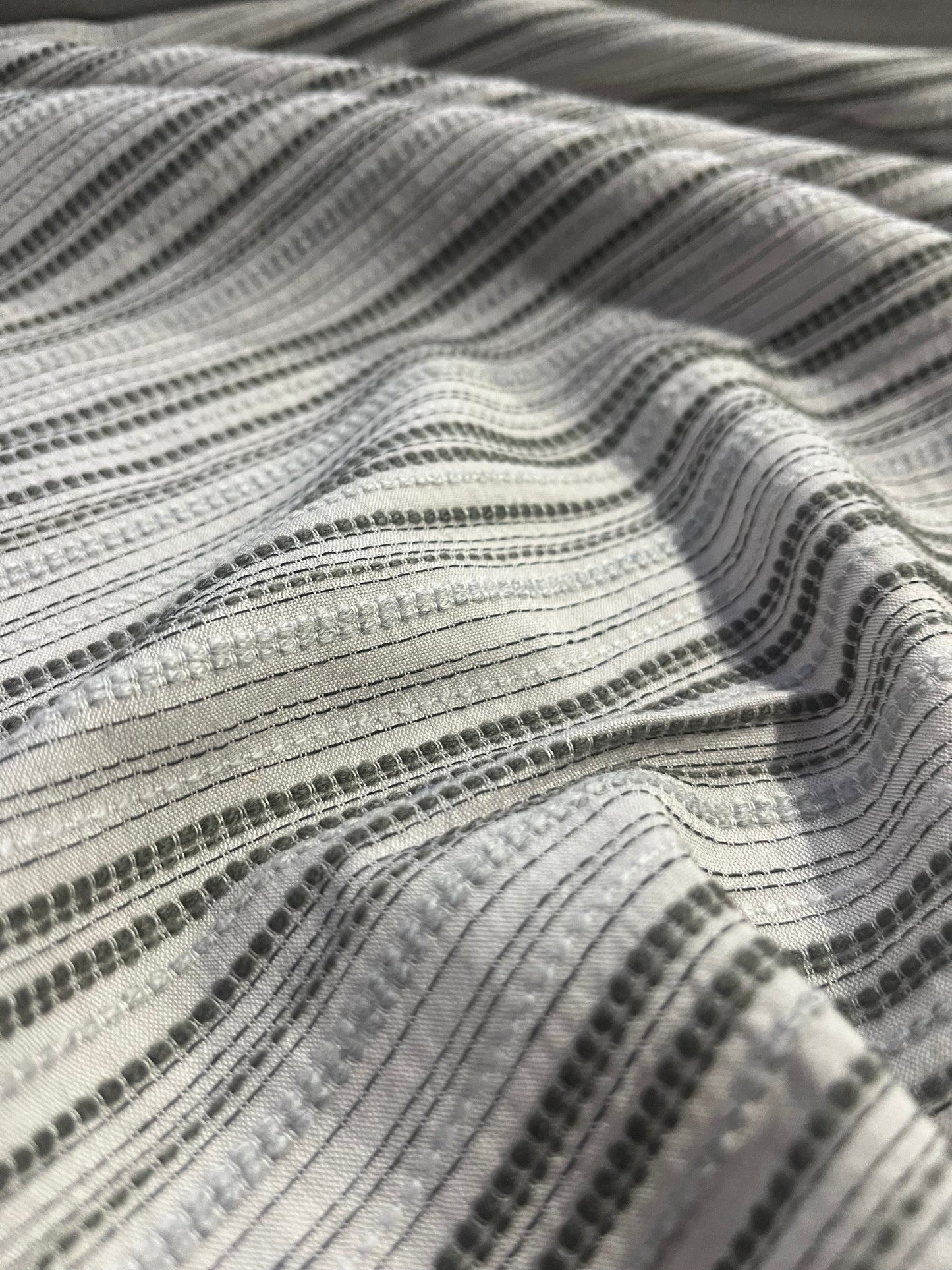 BRIAN 038 Gauze jacquard fishbone grey/anthracite