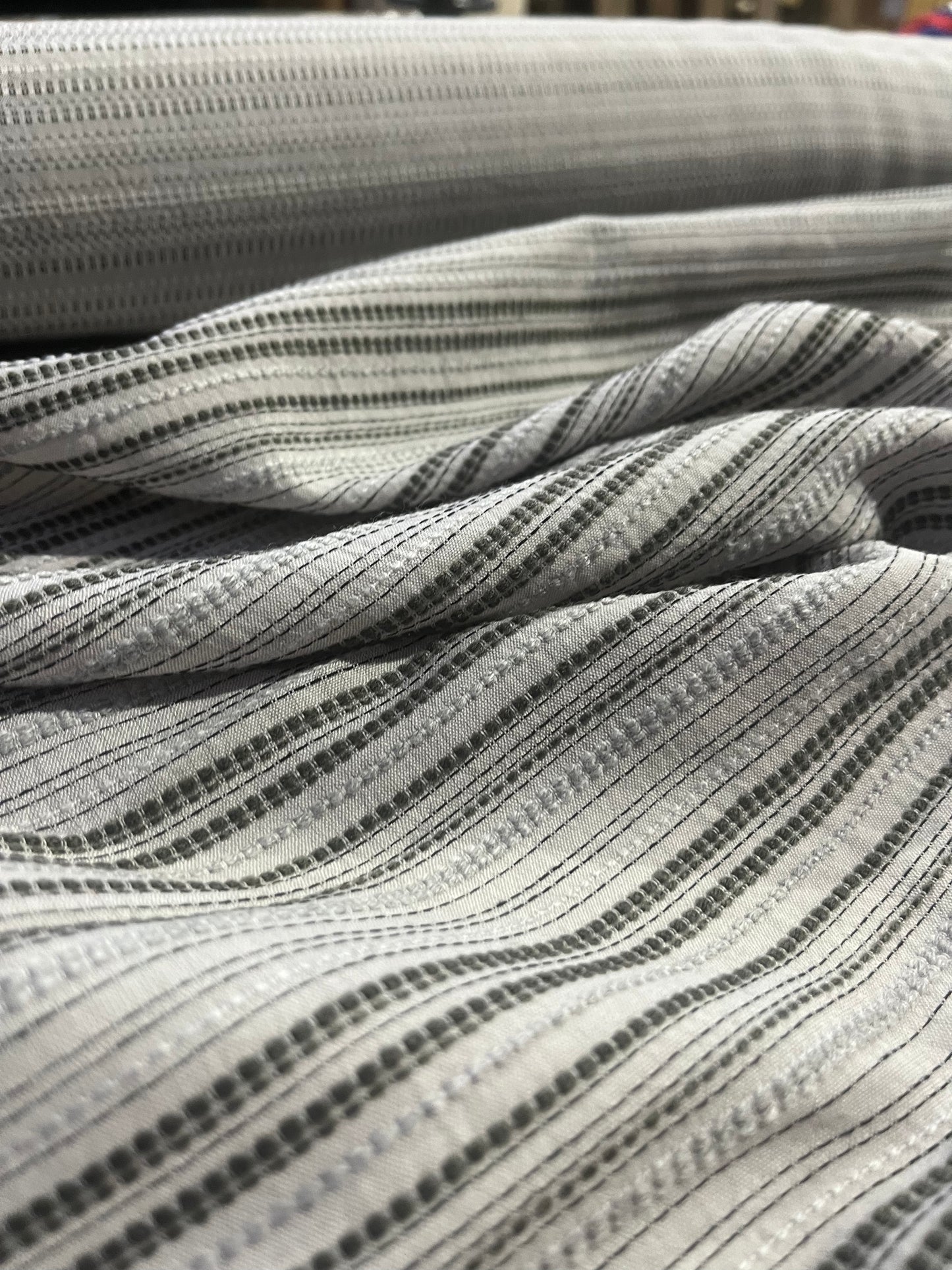 BRIAN 038 Gauze jacquard fishbone grey/anthracite