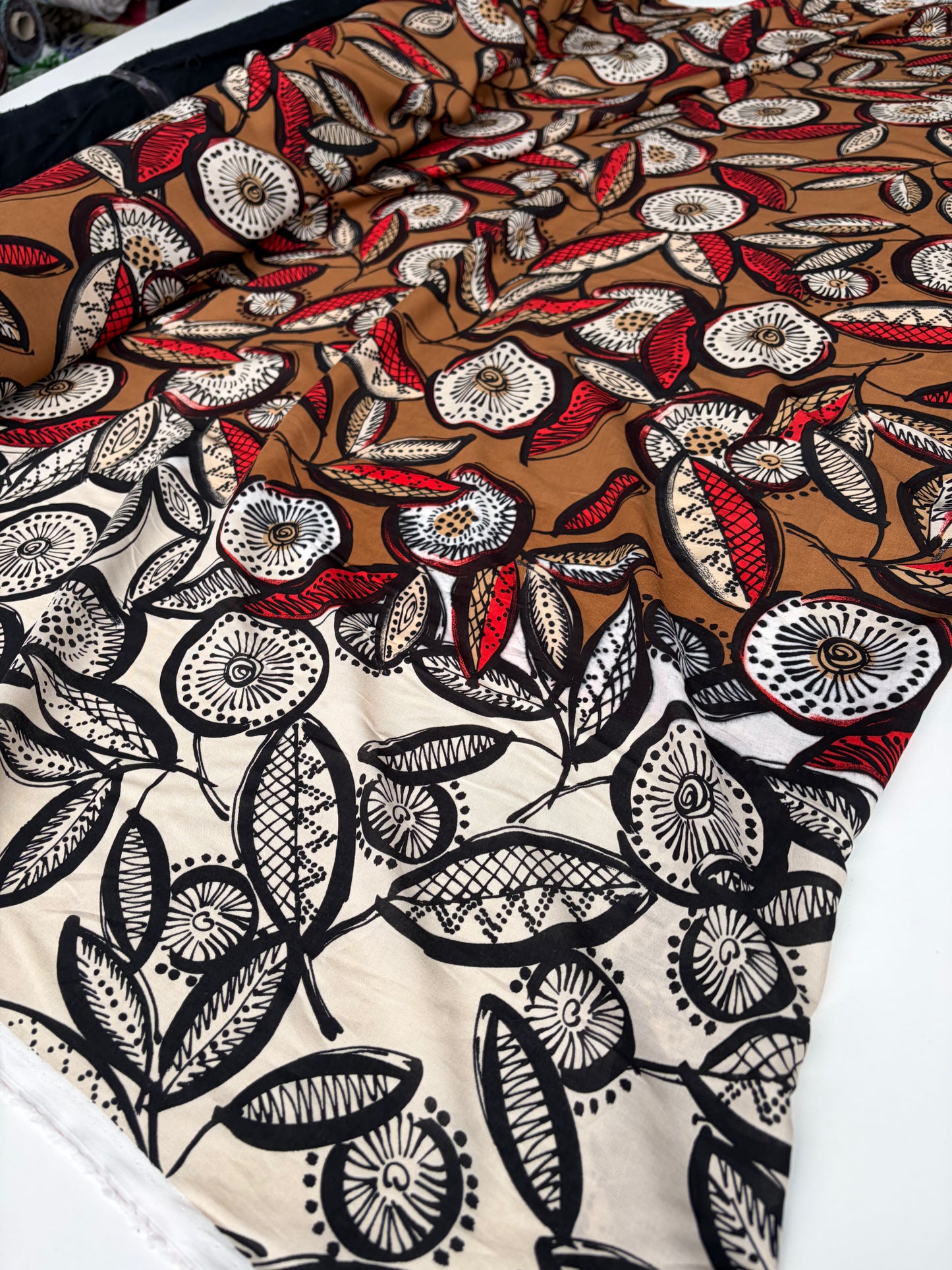 FLORIAN 015 viscose borderprint