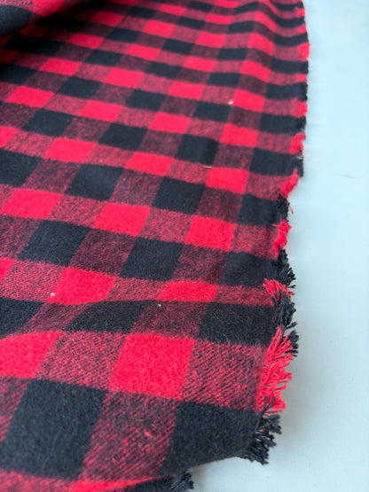 PC TODD 003 red/black checkered heavy cotton flannel