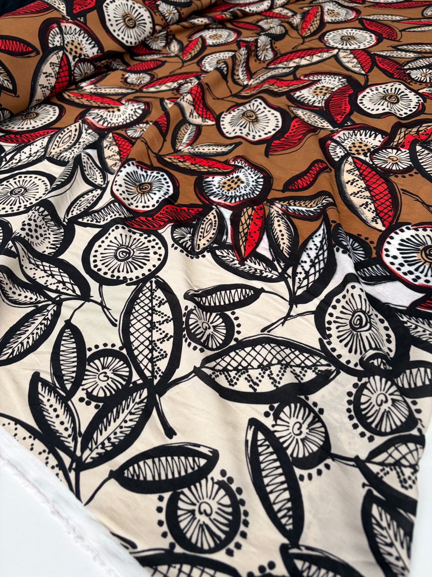 FLORIAN 015 viscose borderprint
