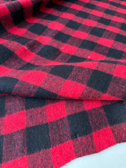 PC TODD 003 red/black checkered heavy cotton flannel