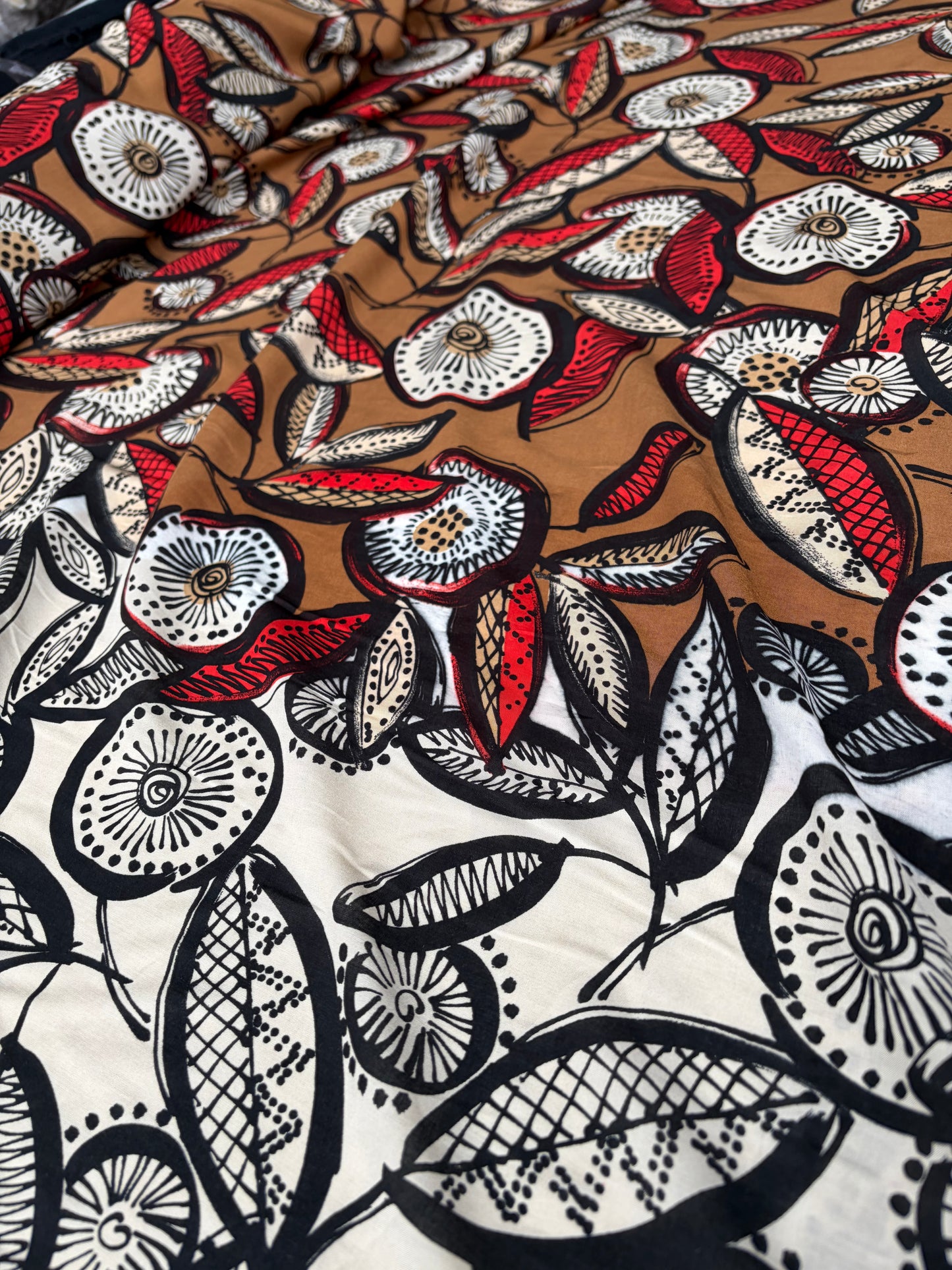 FLORIAN 015 viscose borderprint