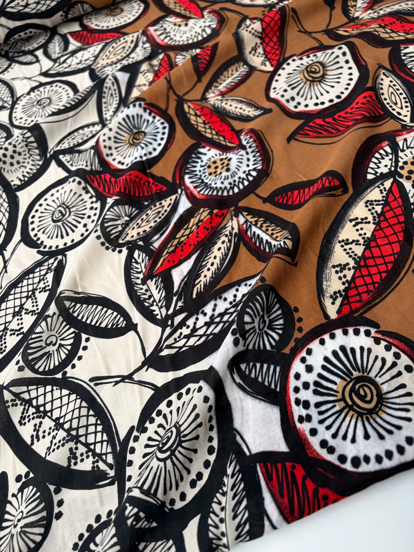 FLORIAN 015 viscose borderprint