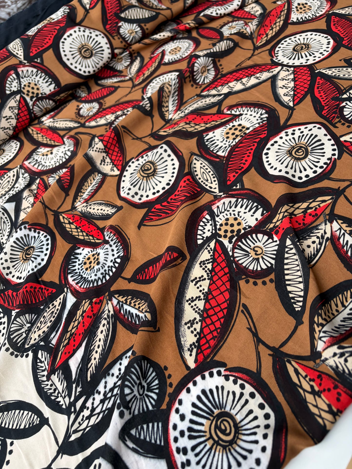 FLORIAN 015 viscose borderprint