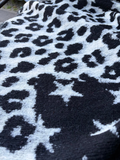 PC TODD 005 light black/ecru  animalier heavy boiled wool