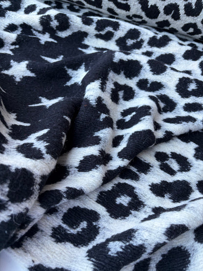 PC TODD 005 light black/ecru  animalier heavy boiled wool