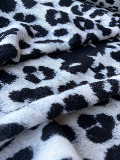 PC TODD 005 light black/ecru  animalier heavy boiled wool