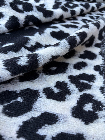PC TODD 005 light black/ecru  animalier heavy boiled wool