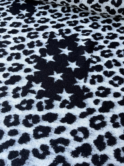 PC TODD 005 light black/ecru  animalier heavy boiled wool
